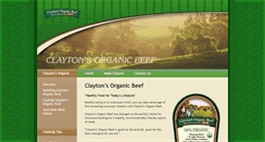 Desktop Screenshot of claytonsorganicbeef.com