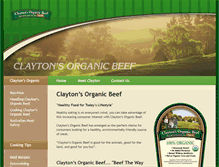 Tablet Screenshot of claytonsorganicbeef.com